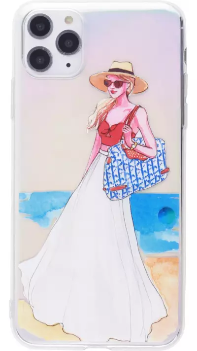 Coque iPhone 11 Pro - Woman beach