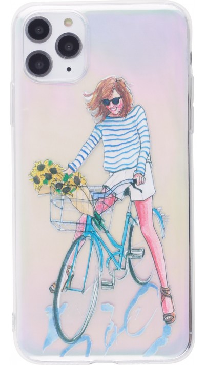 Coque iPhone 11 Pro - Woman bicycle