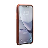 Coque iPhone 11 - Qialino cuir véritable - Brun