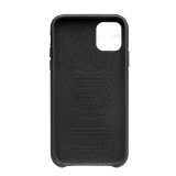 Coque iPhone 11 - Qialino cuir véritable - Noir