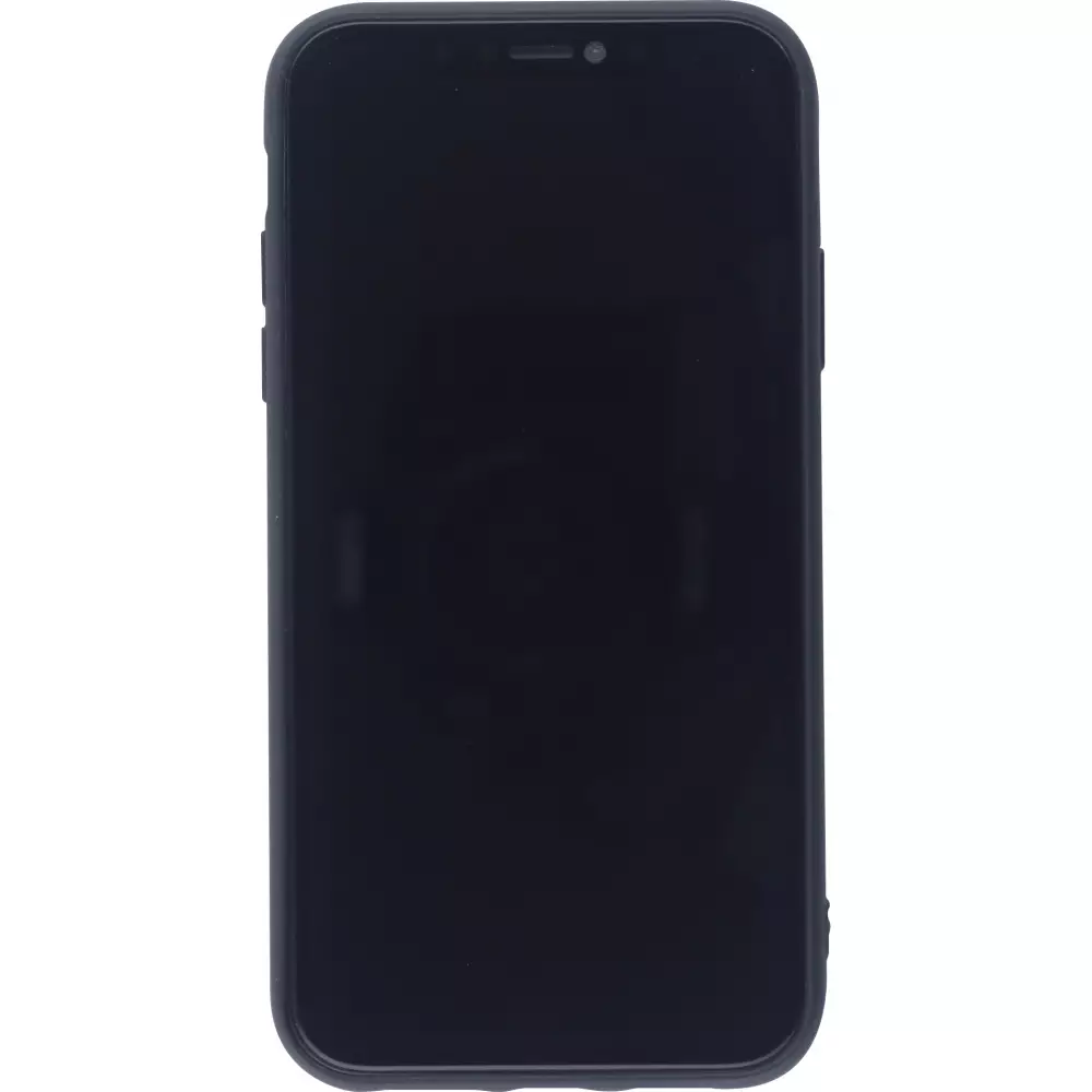 Coque iPhone 11 Pro - Silicone Mat Coeur - Noir