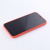 Hülle iPhone 12 - Silikon Mat Herz - Orange