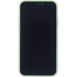 Coque iPhone X / Xs - Silicone Mat Coeur vert clair