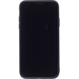 Coque iPhone 12 / 12 Pro - Silicone Mat Skull USA - Noir