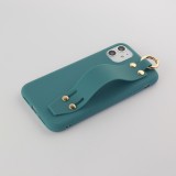 Hülle iPhone 11 - Silikon Mat Strap blau