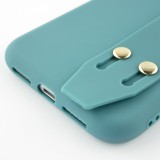 Hülle iPhone 11 - Silikon Mat Strap blau