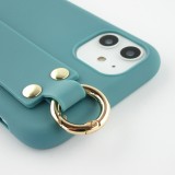 Coque iPhone 11 - Silicone Mat Strap - Bleu
