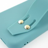 Coque iPhone 11 - Silicone Mat Strap - Bleu