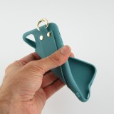 Hülle iPhone 11 - Silikon Mat Strap blau