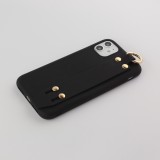Hülle iPhone 11 - Silikon Mat Strap - Schwarz