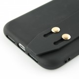 Coque iPhone 11 - Silicone Mat Strap - Noir