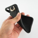 Coque iPhone 11 - Silicone Mat Strap - Noir