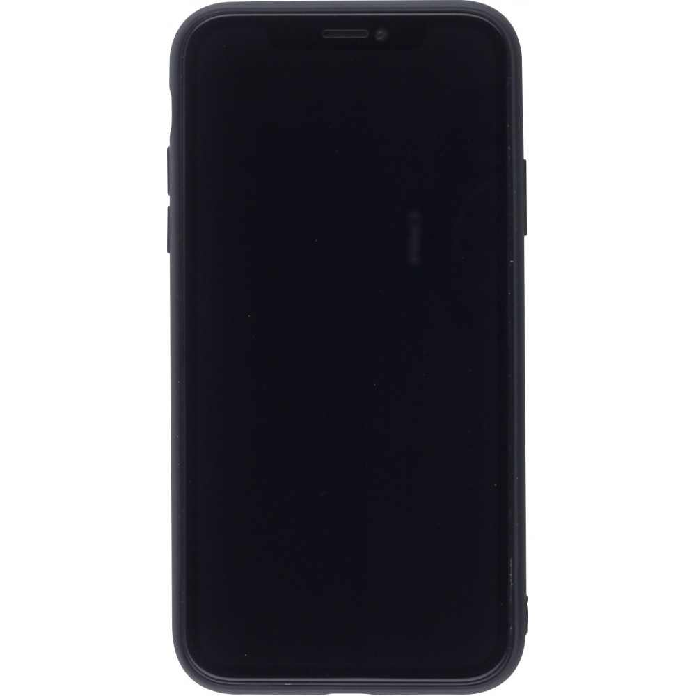 Coque iPhone 12 / 12 Pro - Silicone Mat Travel - Noir