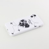 Coque iPhone 12 mini - Silicone Mat Travel heart