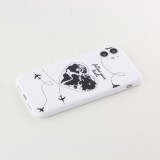 Coque iPhone XR - Silicone Mat Travel heart