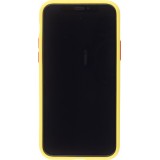 Hülle iPhone 11 - Silicone Mat mit Löchern - Gelb