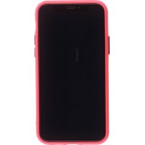 Coque iPhone 11 - Silicone Mat avec trous - Rouge