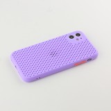 Hülle iPhone 11 - Silicone Mat mit Löchern - Violett