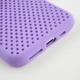 Hülle iPhone 11 - Silicone Mat mit Löchern - Violett