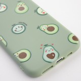 Coque iPhone 11 - Silicone Mat avocat pattern