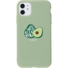 Hülle iPhone 11 Pro - Silikonmatte Avocado Einz