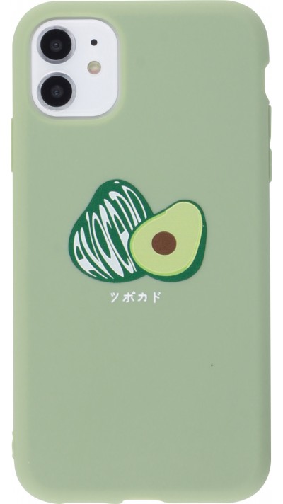 Hülle iPhone 11 Pro - Silikonmatte Avocado Einz