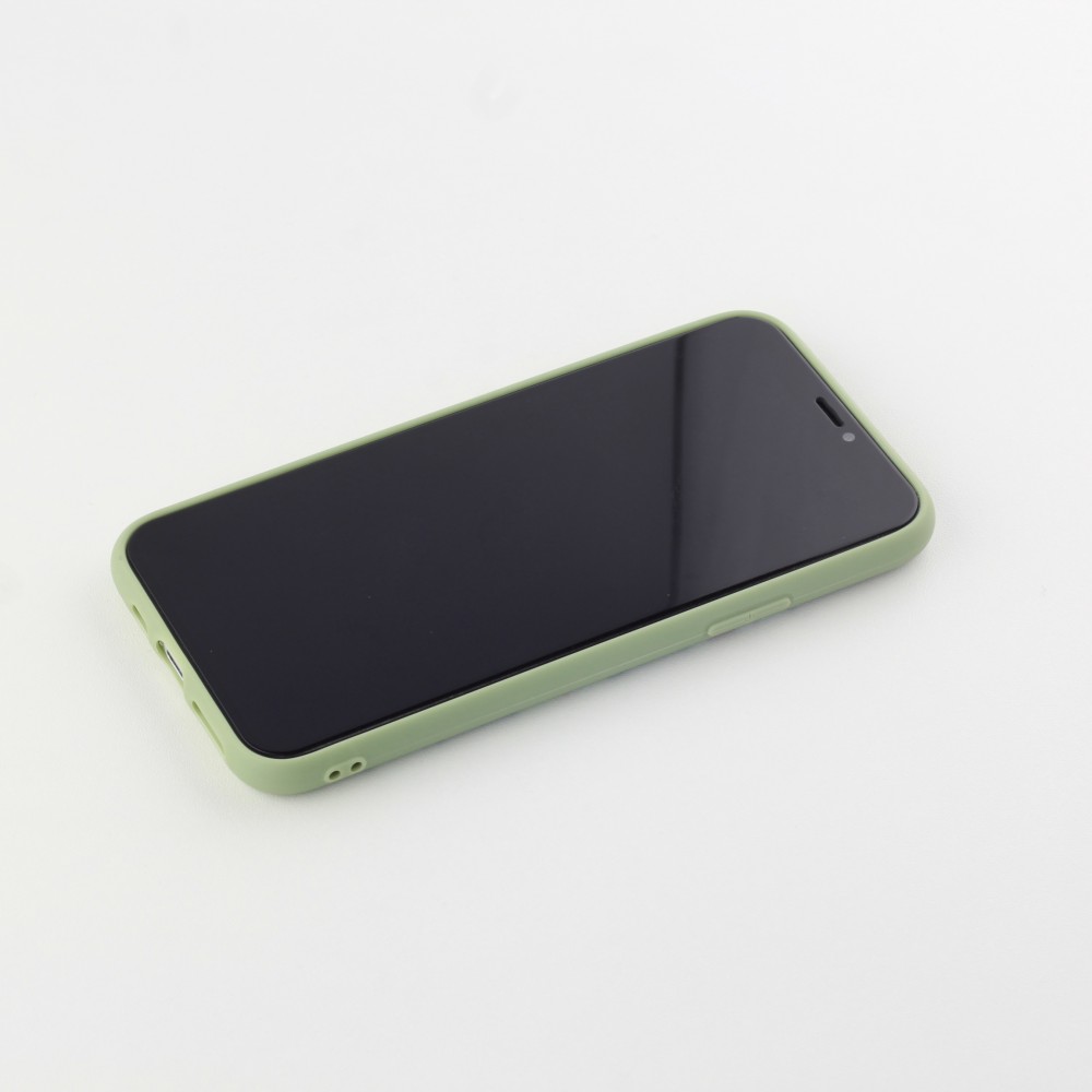Coque iPhone 11 - Silicone Mat avocat simple