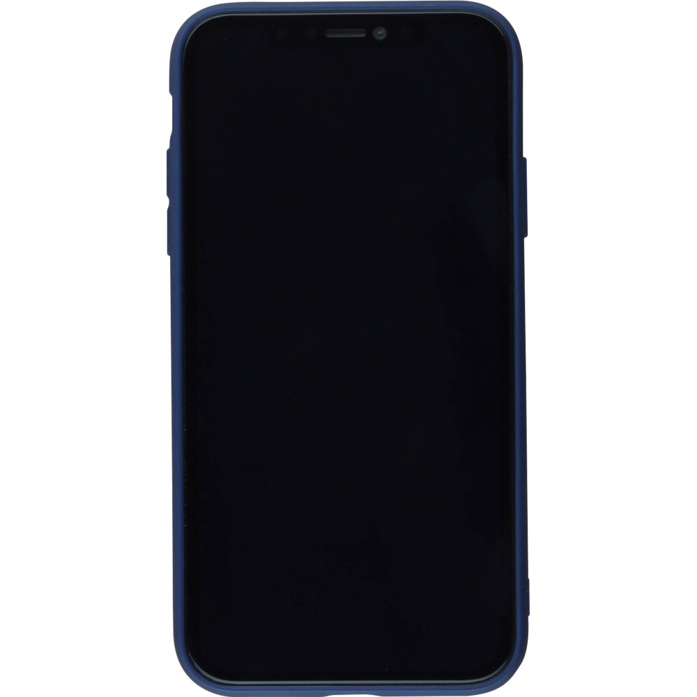 Hülle iPhone 11 - Silicone Mat dunkelblau