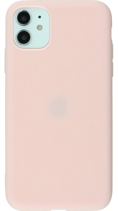 Hülle iPhone X / Xs - Silicone Mat hell- Rosa