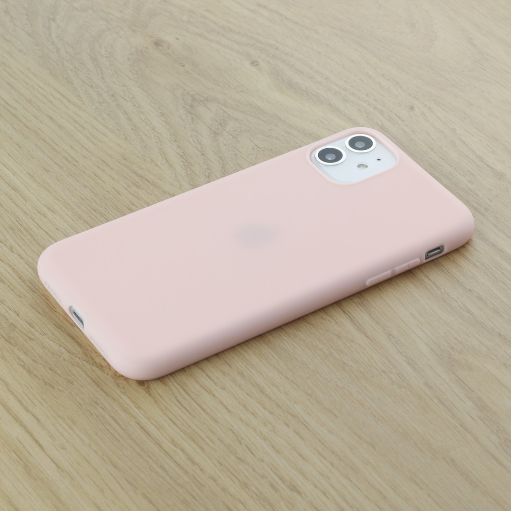 Hülle iPhone X / Xs - Silicone Mat hell- Rosa