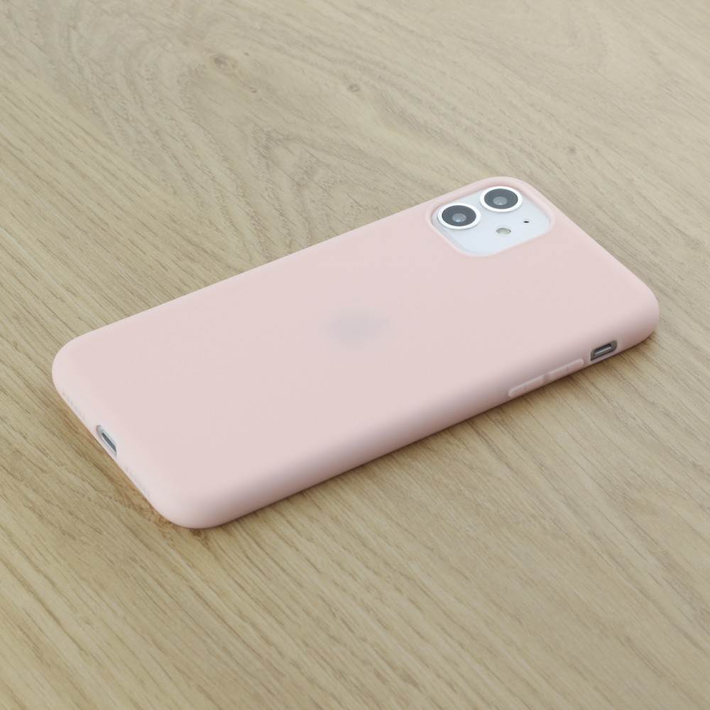 Coque iPhone 11 - Silicone Mat - Rose clair