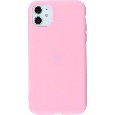 Coque iPhone 11 - Silicone Mat - Rose foncé