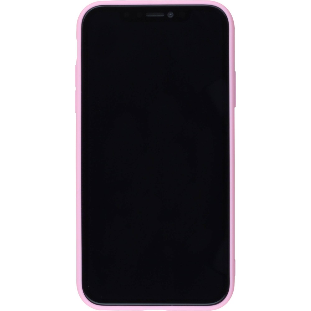 Coque iPhone 11 - Silicone Mat - Rose foncé