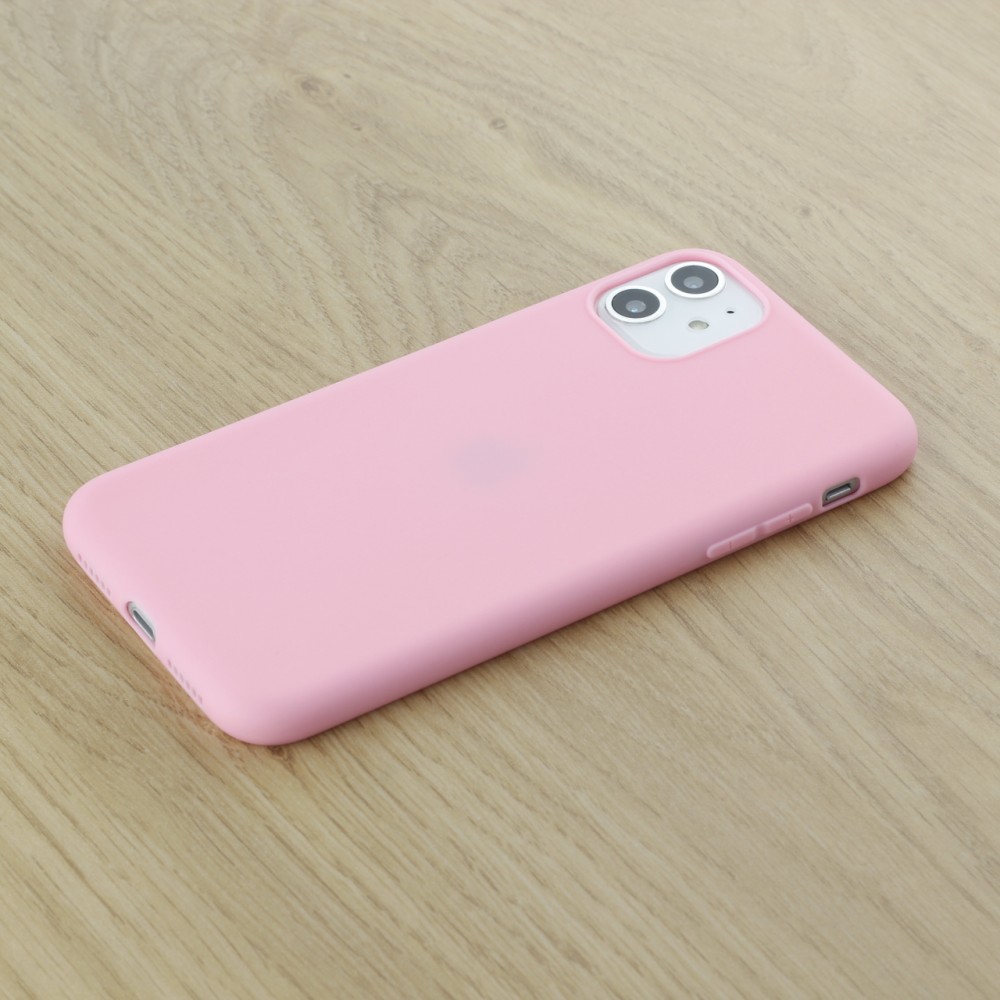 Coque iPhone 11 - Silicone Mat - Rose foncé