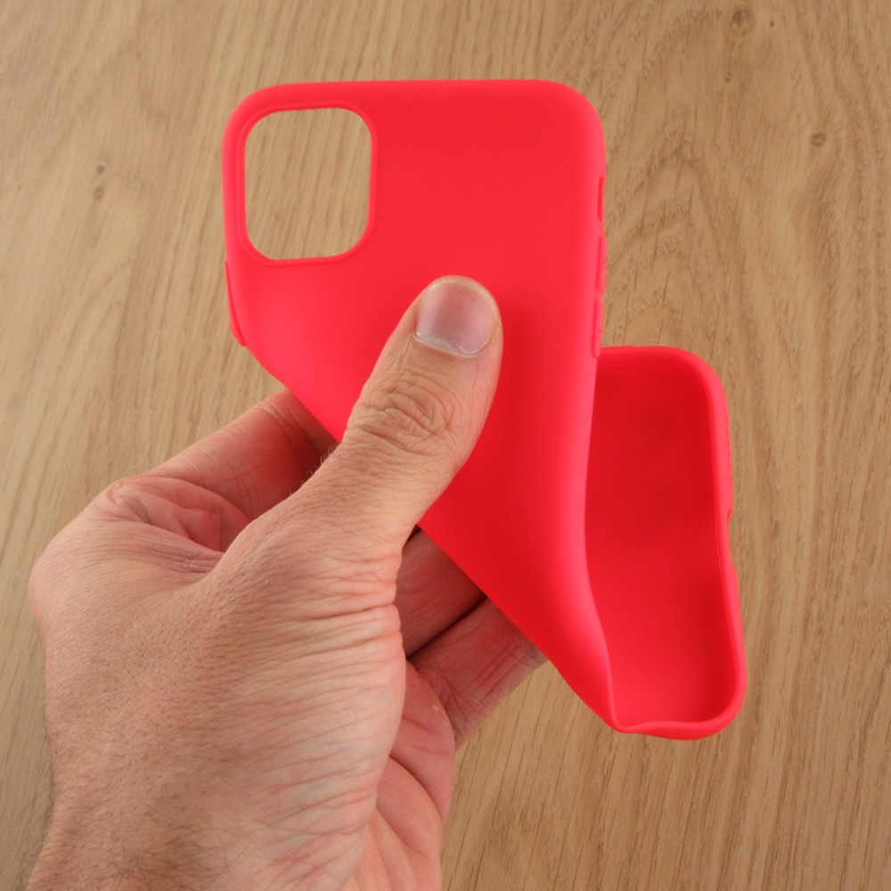 Coque iPhone 11 - Silicone Mat - Rouge