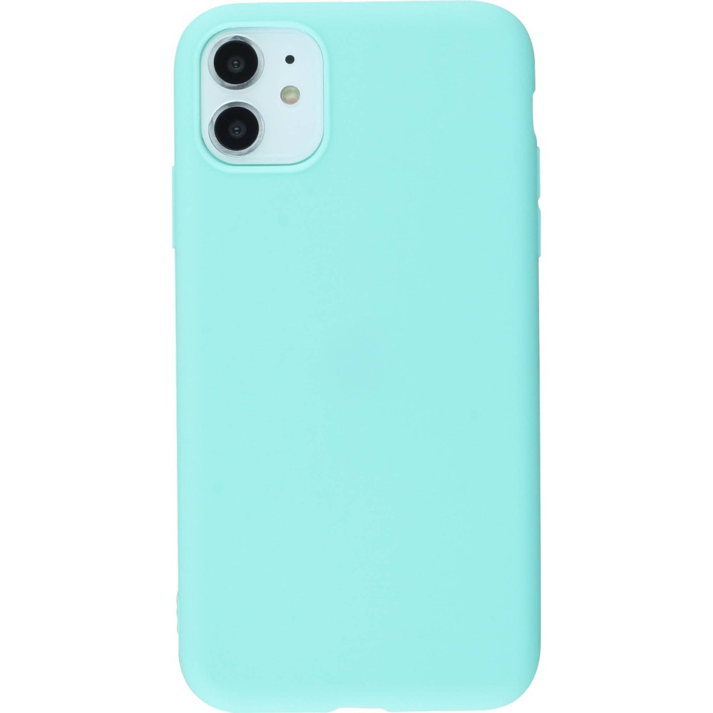 Hülle iPhone 11 - Silicone Mat - Türkis