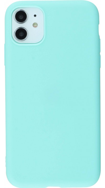 Hülle iPhone 11 - Silicone Mat - Türkis