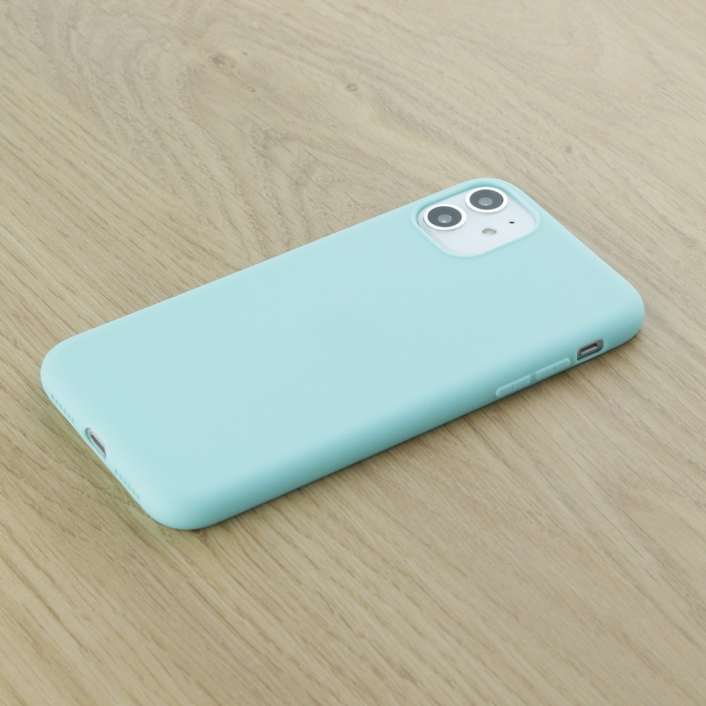 Hülle iPhone 11 - Silicone Mat - Türkis