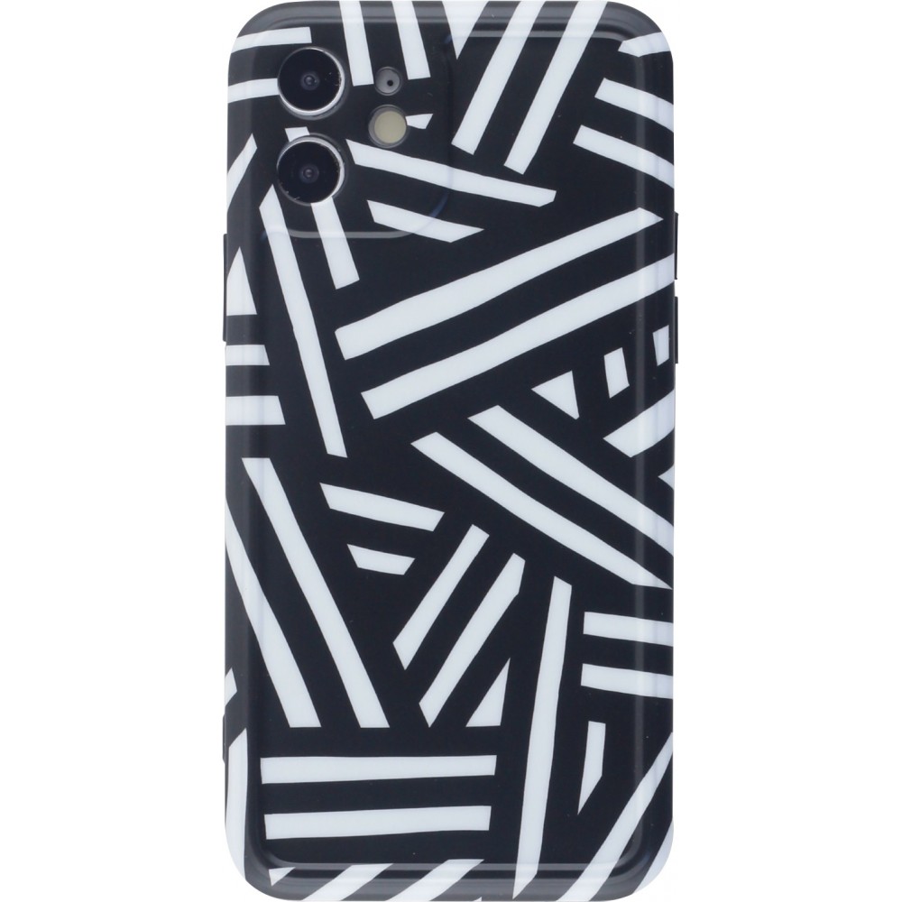 Coque iPhone 11 - Silicone Zebra Stripes