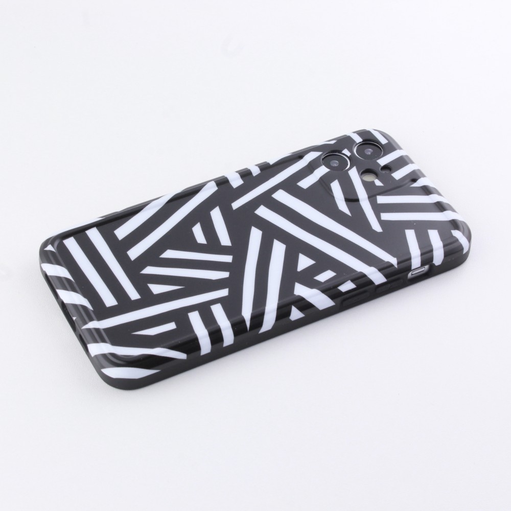 Coque iPhone Xs Max - Silicone Zebra Stripes