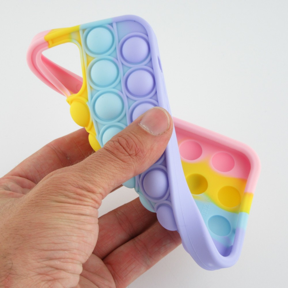 Hülle iPhone 6/6s - Silikon Luftblasen Anti-Stress Regenbogen