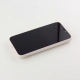 Coque iPhone 11 - Soft Touch avec anneau blanc cassé