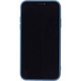 Hülle iPhone 11 - Soft Touch mit Ring blau