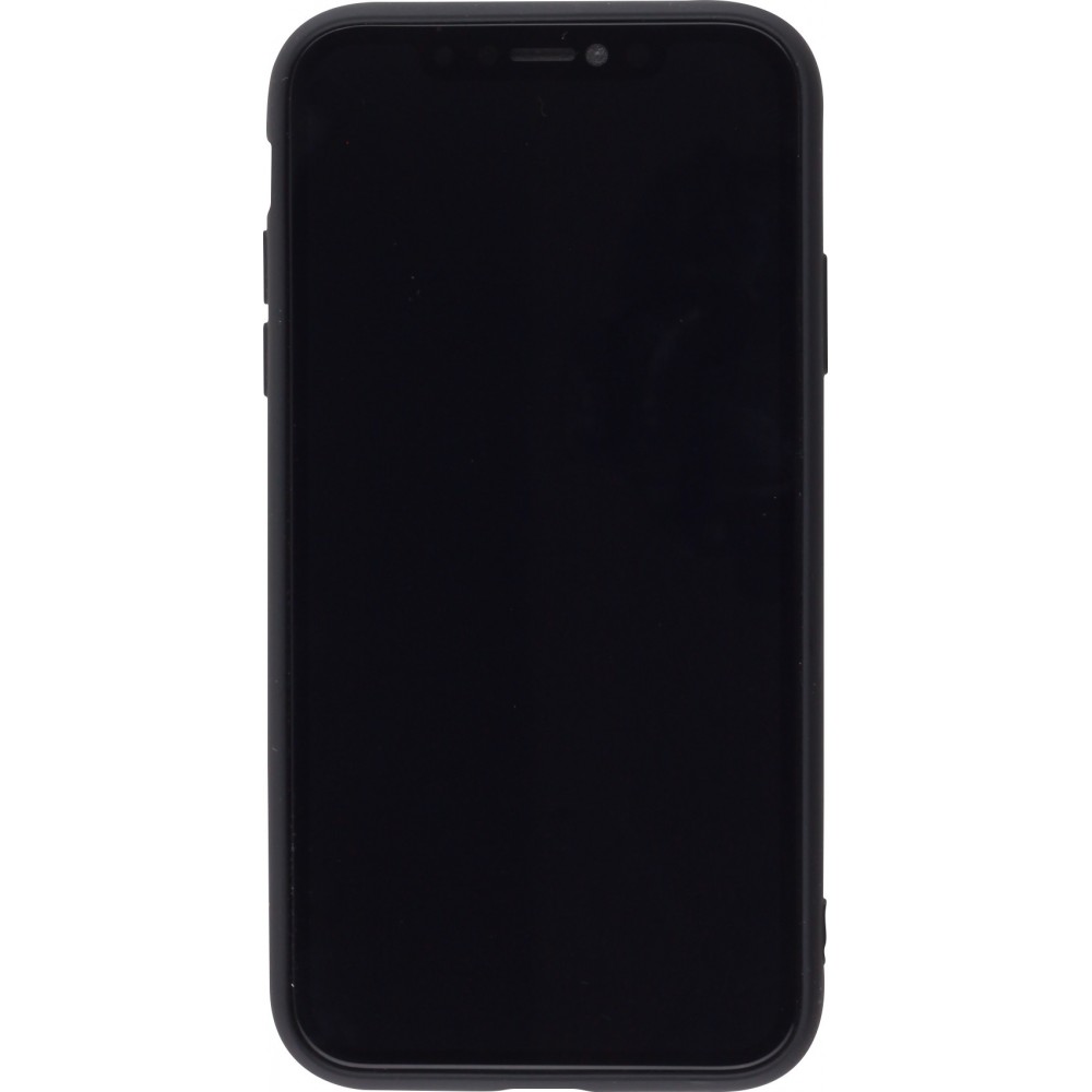 Coque iPhone 12 Pro Max - Soft Touch avec anneau - Noir