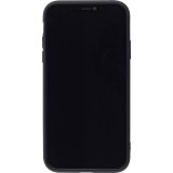 Coque iPhone 11 - Soft Touch avec anneau - Noir