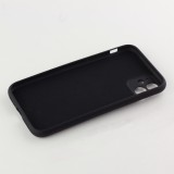 Coque iPhone 12 - Soft Touch avec anneau - Noir