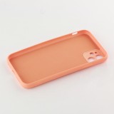 Coque iPhone 11 - Soft Touch avec anneau - Orange