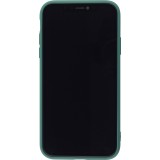 Coque iPhone 13 - Soft Touch avec anneau - Vert foncé