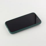 Coque iPhone 11 - Soft Touch avec anneau - Vert foncé