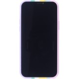 Coque iPhone 11 - Soft Touch multicolors rose - Violet